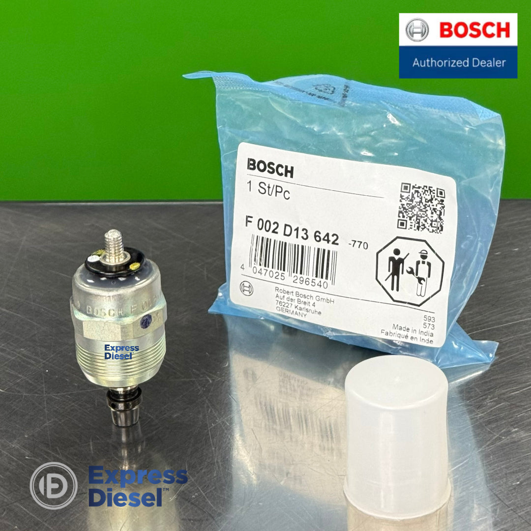 8099189 Bosch VE fuel injection pump pulling electromagnet angle view