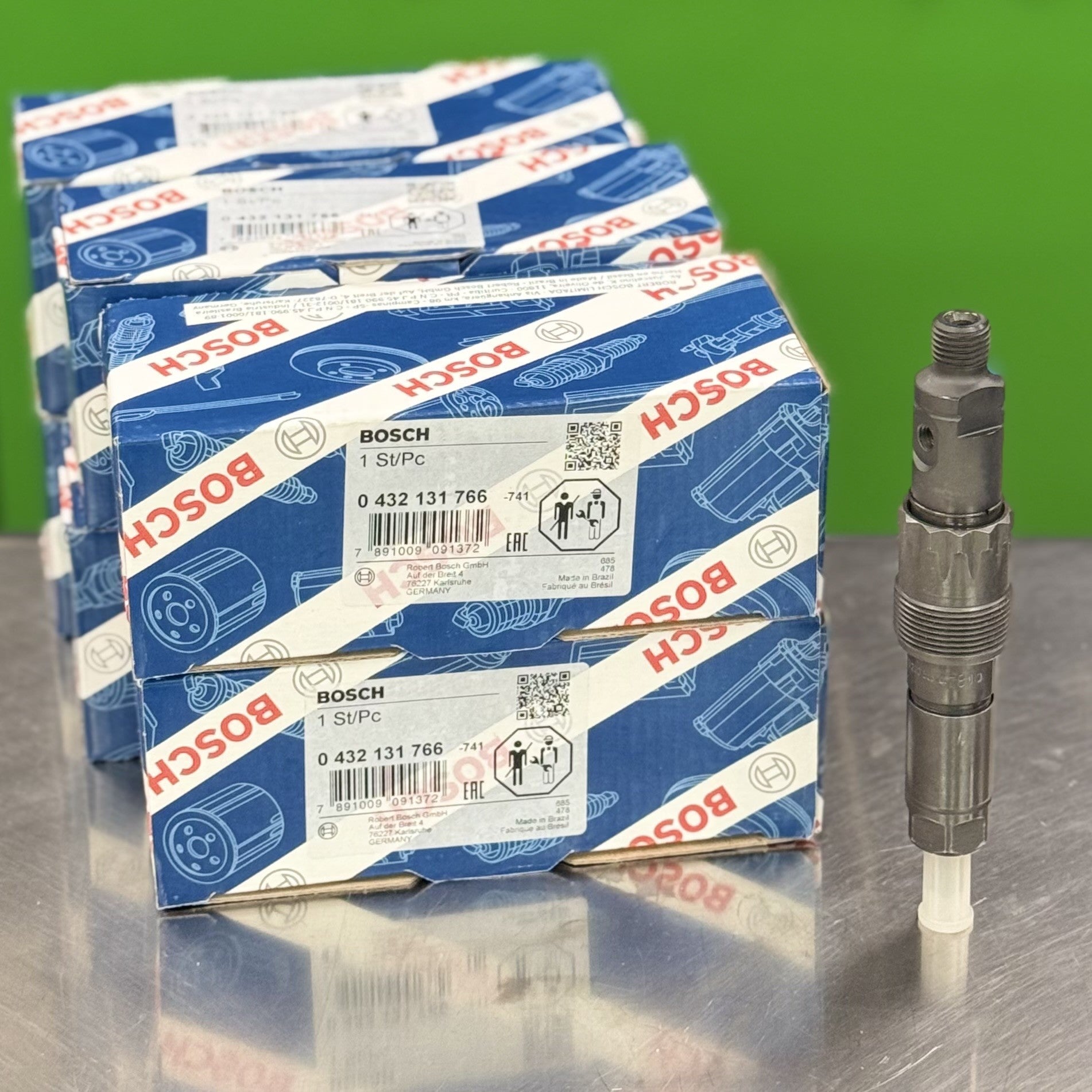 fuel injector bosch set of 6 new for john deere 6081 re57152 se501123 ...