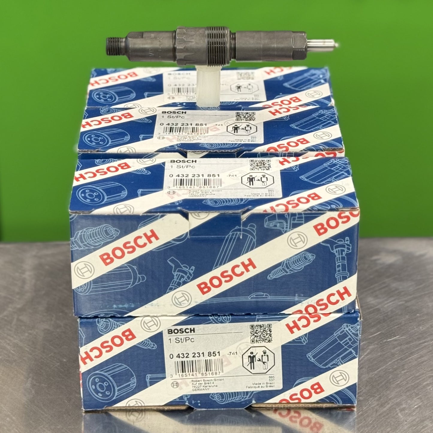 Fuel Injector Bosch Set Of 6 For John Deere 6.6 7.6 Kdel65S113 Ar74665 Ar70188 0432231851