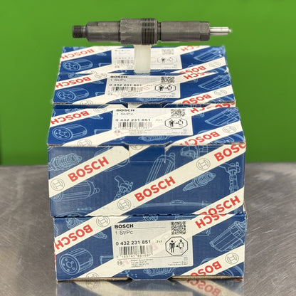 Fuel Injector Bosch Set Of 6 For John Deere 6.6 7.6 Kdel65S113 Ar74665 Ar70188 0432231851