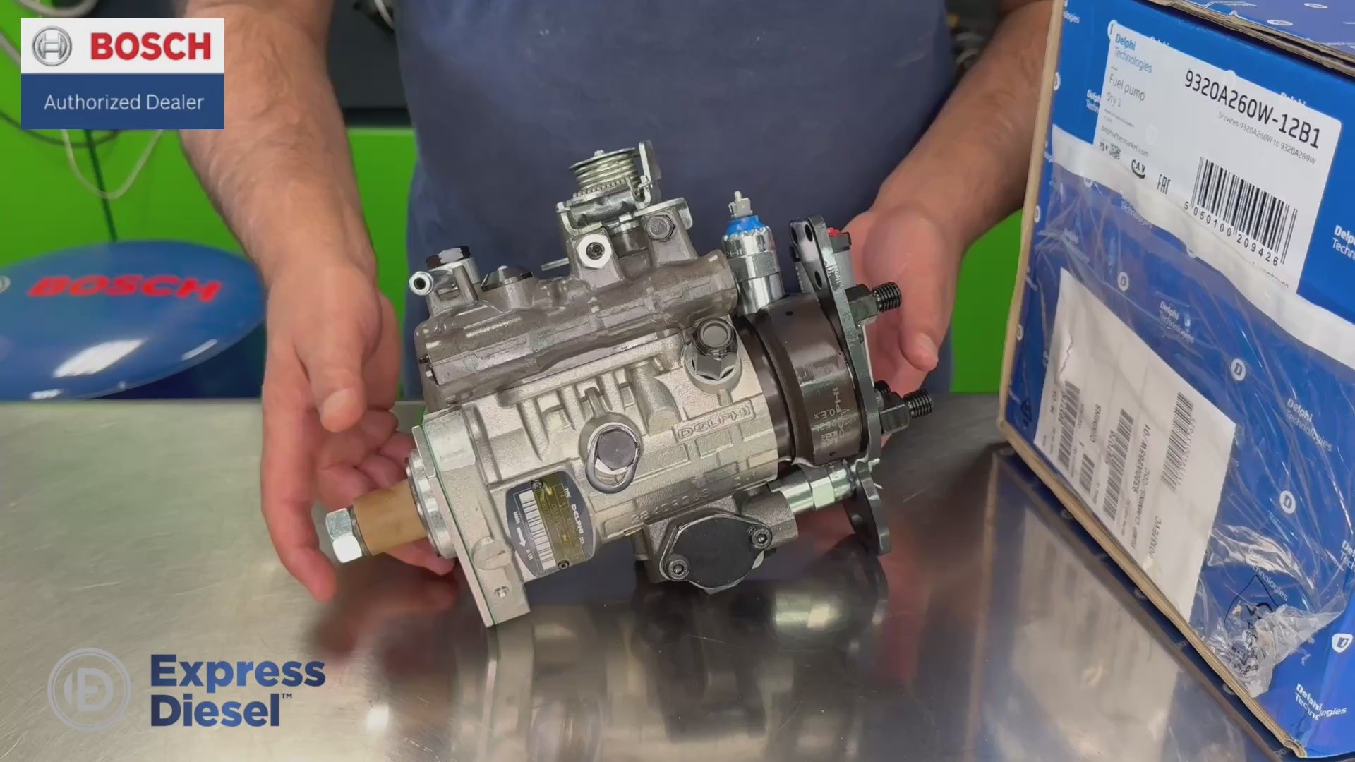 Delphi DP210 Fuel Injection Pump 9320A260W Video Demonstration for Cummins B4.5 Diesel Engine