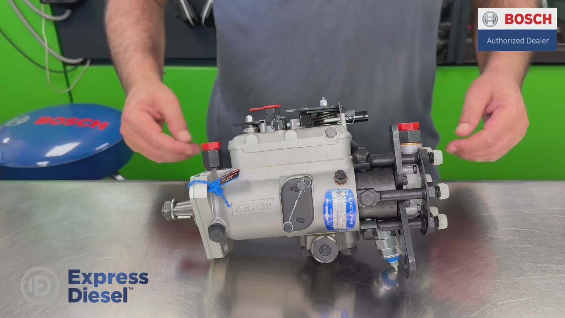 Delphi 3062F541 fuel injection pump demonstration for Cummins 6BTA 5.9L marine engine