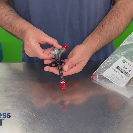 Stanadyne 38414 fuel injector demonstration for John Deere 3029D and 3029T diesel engines
