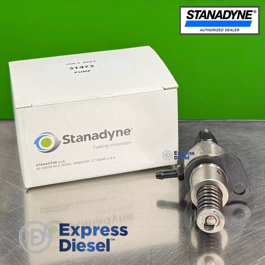 front view of stanadyne 31473 pf70 diesel injection pump showing plunger spring assembly and mounting flange