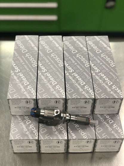 Bosch 0445120008 injector part number label and OEM identification detail