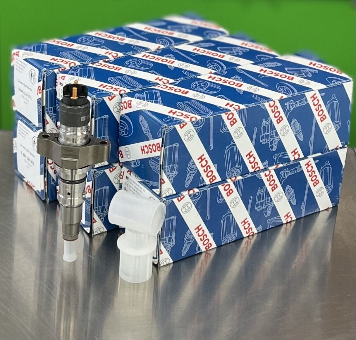 NEW BOSCH FUEL INJECTOR SET 6 For NEW HOLLAND 6.7L 2015 up 5801618038 0445120351 - Express Diesel USA