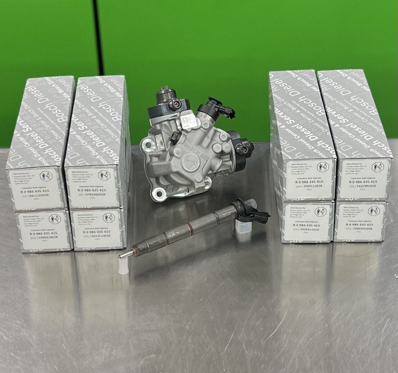 FUEL INJECTOR SET & HIGH PRESSURE FUEL PUMP For 2011-14 FORD POWERSTROKE 6.7L - Express Diesel USA