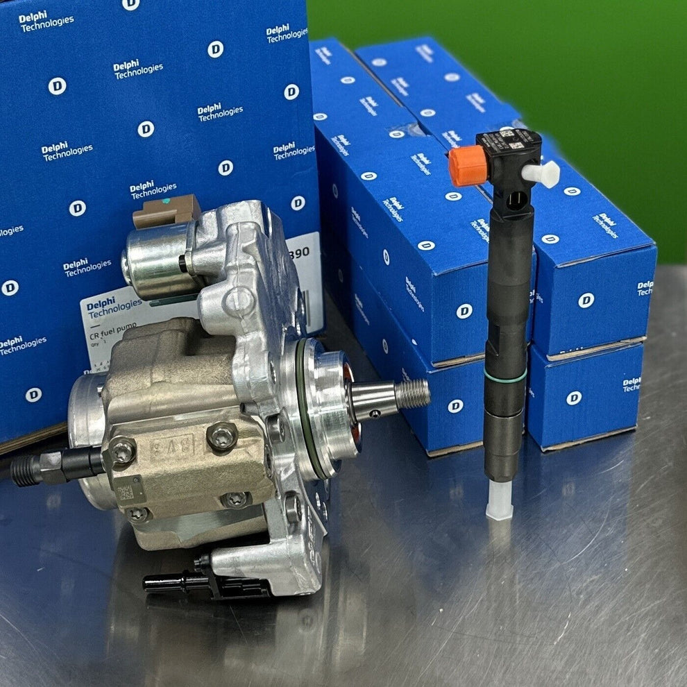 New Delphi Fuel Injection Pump And Injector Set Of 4 For Doosan Bobcat ...