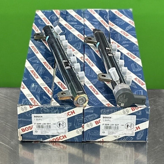 BRAND NEW GENUINE BOSCH FUEL RAIL TUBE SET 2011-2016 CHEVY GMC DURAMAX 6.6L LML - Express Diesel USA