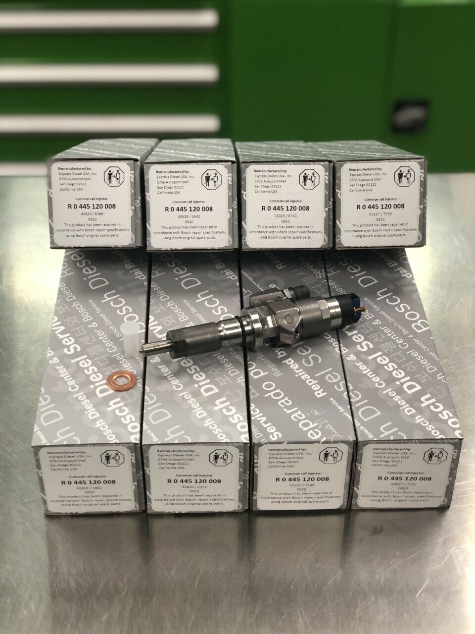 Bosch diesel injector nozzle detail for Duramax LB7 common rail fuel system